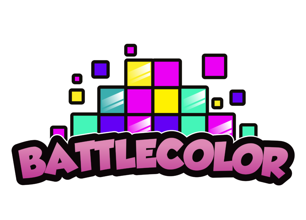 BattleColor icône jeu avec cases carrées multicolores